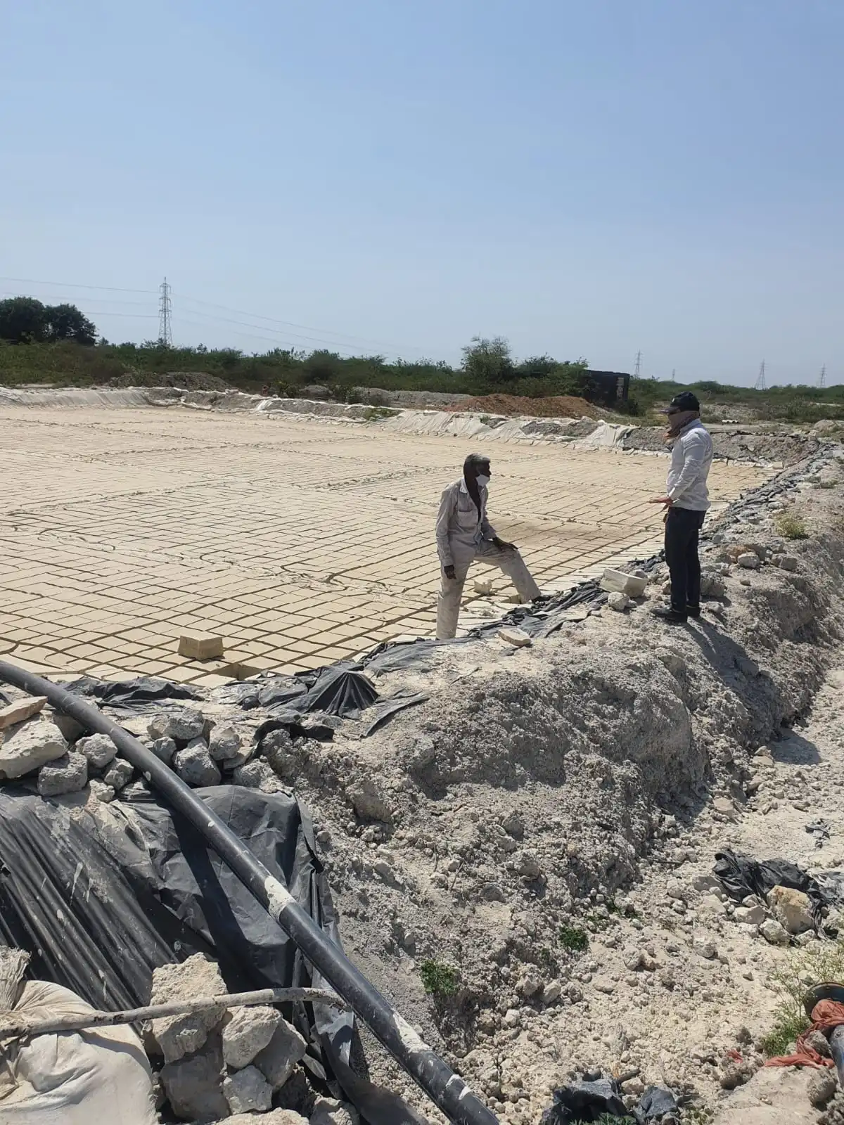 Finished natural calcium carbonate powder from the Gayatri Minerals processing unit in Porbandar
